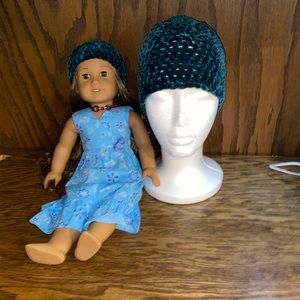 American Girl matching Hat and child Hat bundle